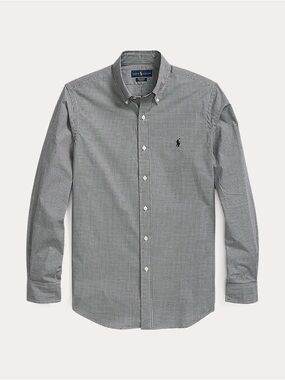 Ralph Lauren Blake Men’s Black Micro-Check Button-Down Shirt